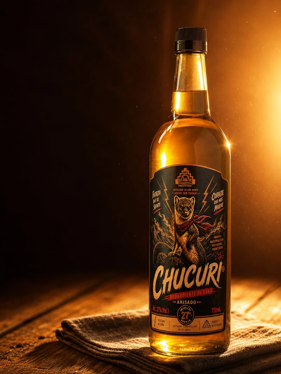 Licor artesanal Chucurí o Destello Andino edición especial Industria Ancestral